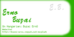 erno buzai business card